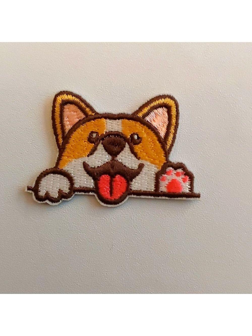 Peekabo Dog Iron On Patch
